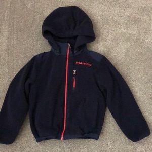 Nautica Boys Detachable Hooded Fleece